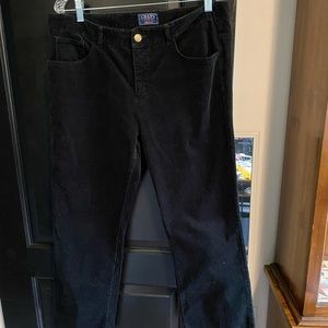 Chaps Denim corduroy black pants